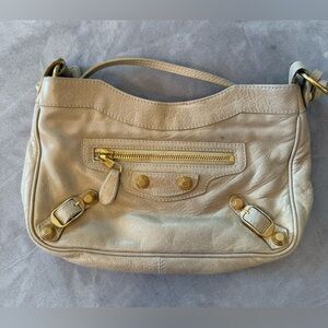 Balenciaga Motorcross Hip Crossbody Bag Cream Off White